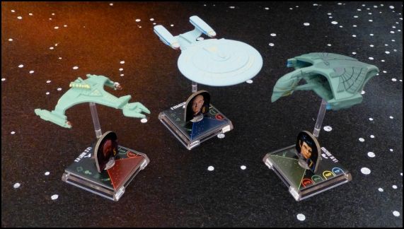 Les Trois figurines de la boite de base